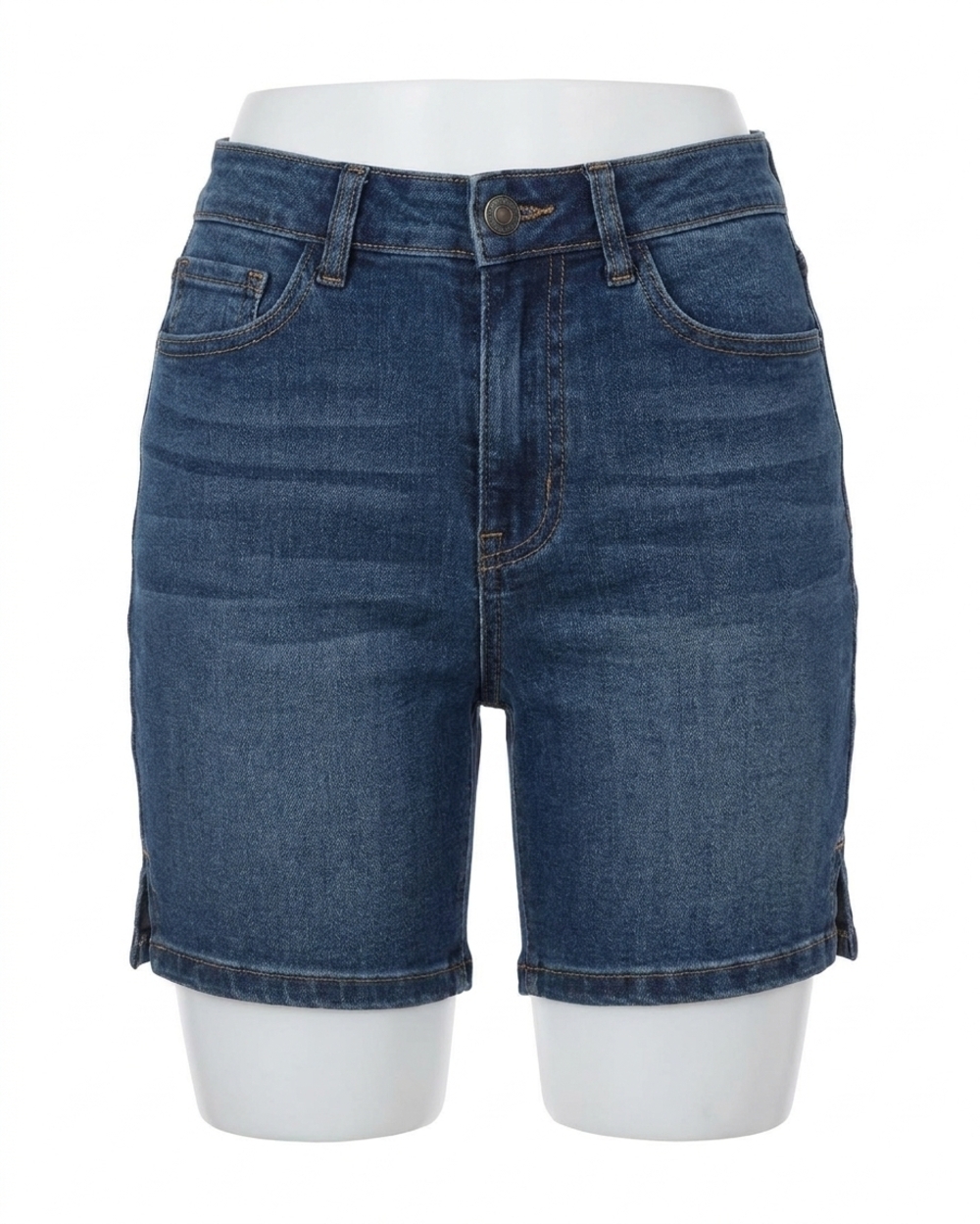 NEW GRACE AND LACE comfort stretch shorts in dark midwash